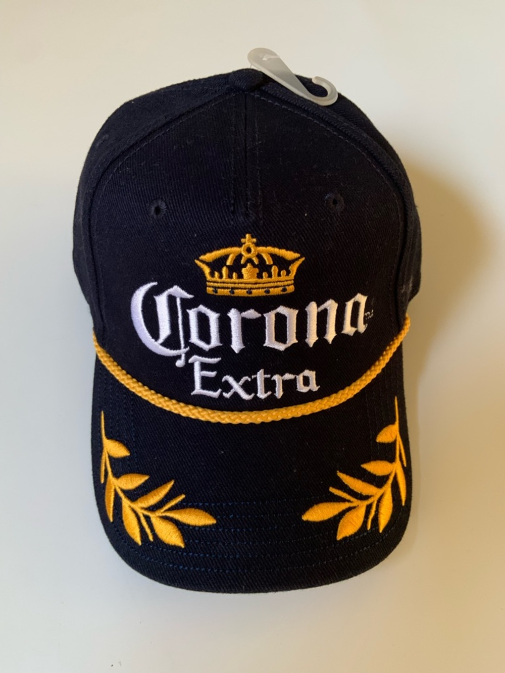 Corona Black Cap with Gold Embroidery